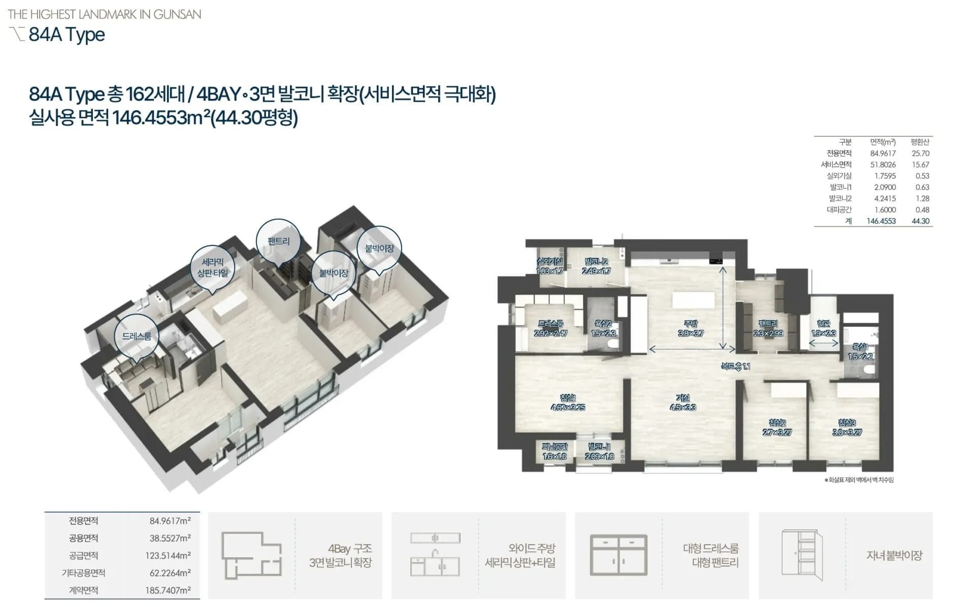 군산 경장동 중해마루힐-평형안내84A